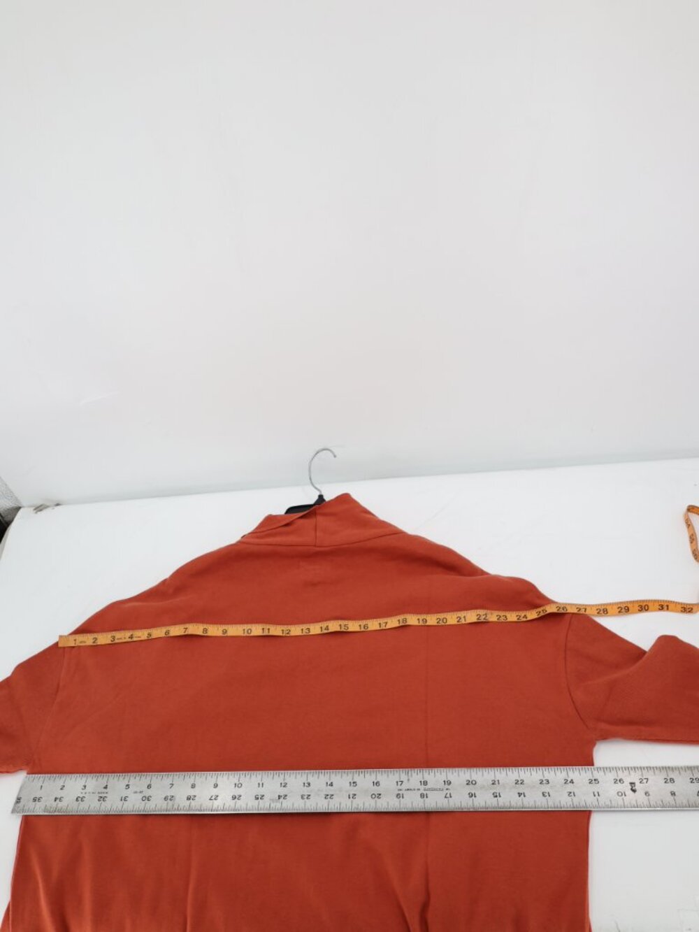 NWT Pact Cardigan Sweater Womens XS/S Organic Cotton Open Front Pockets Orange - Picture 10 of 10